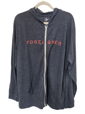 THE THREAD SHOP Navy Foreigner Hoodie XXL